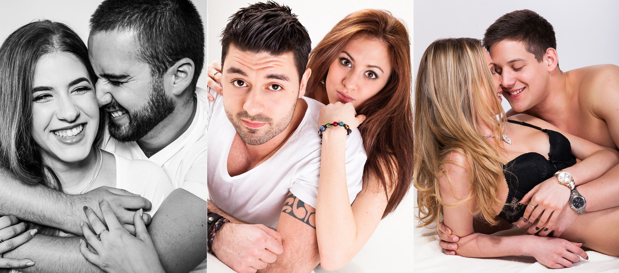 ölelkező párok a páros fotózás résztvevői közül.