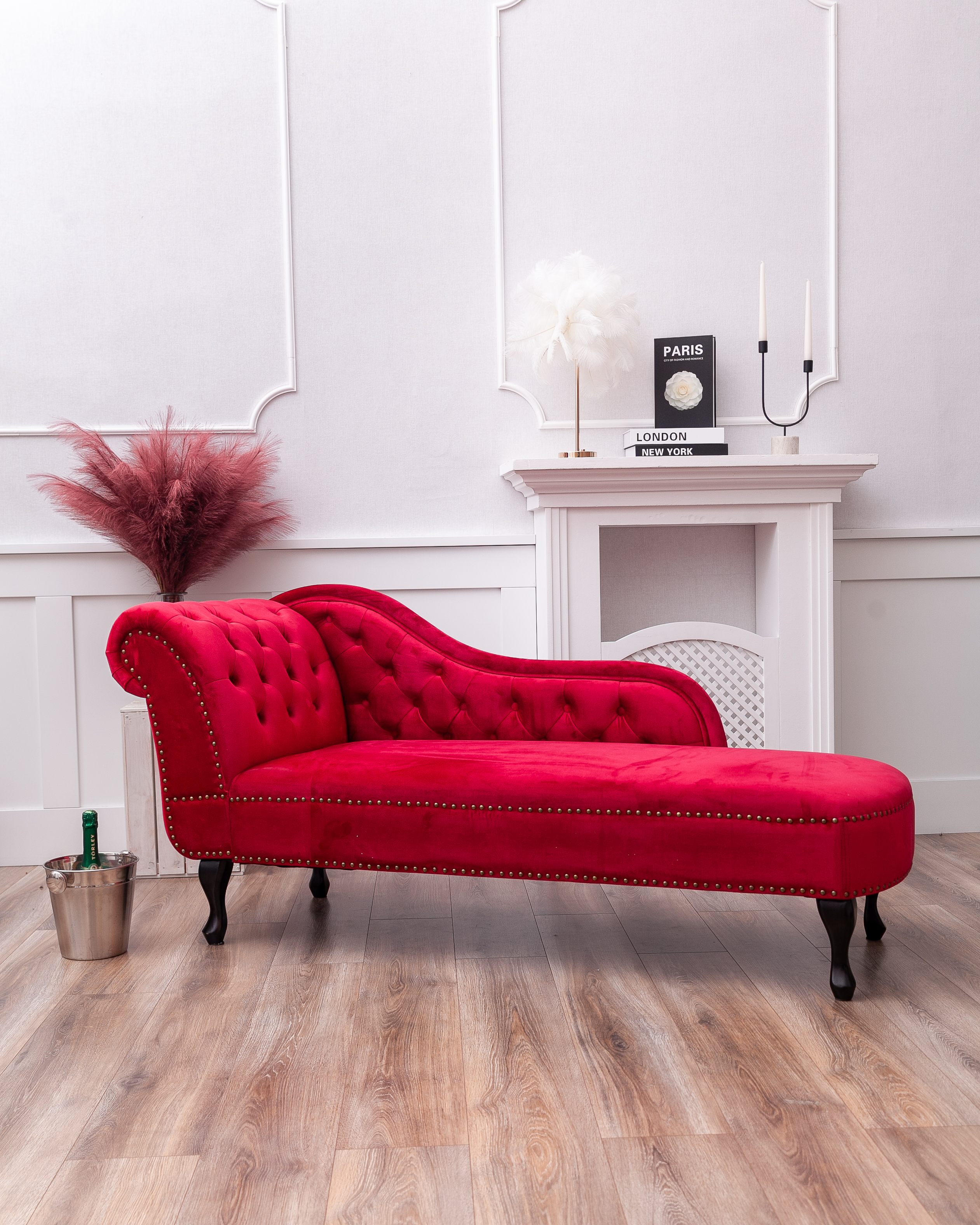 fotó stúdió piros kanapé