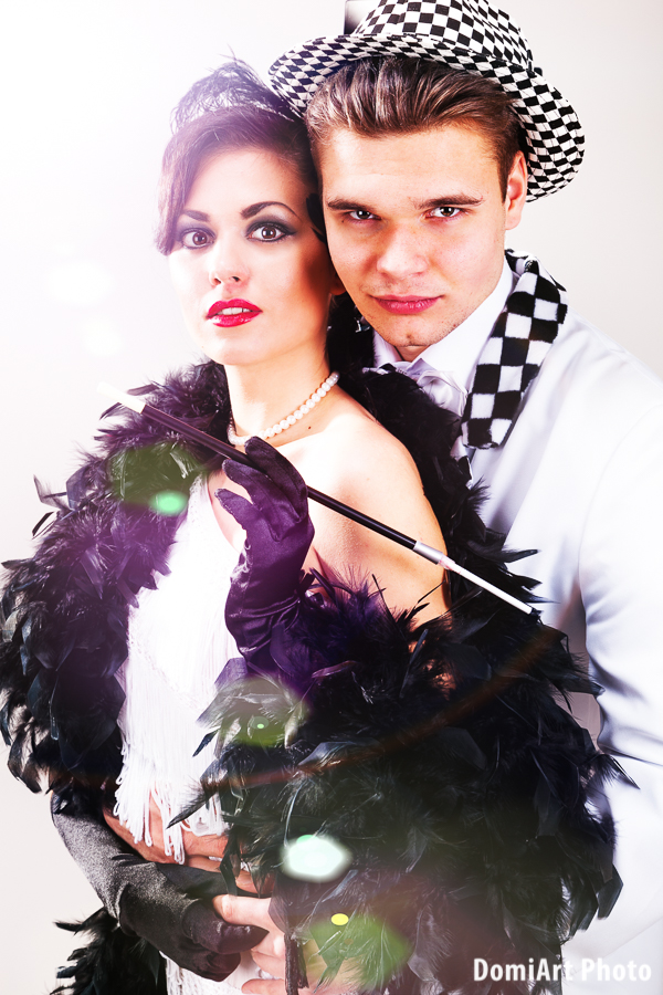 Jegyes fotózás ötlet - gengszter romantika